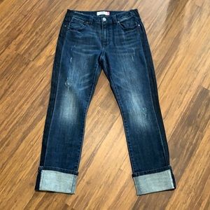 cabi NWOT, Tuxedo striped High Straight jean